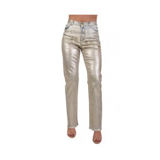 Pinko Pinko, Dames, Jeans, Beige, Maat: W27 Katoen