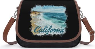 Generic California Vacation Beach Fashion Womens Crossbody Bags Novelty Handbag Shoulder Bag Purse