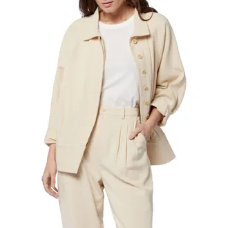 Joie Yves Cotton Jacket in Bleached Sand at Nordstrom Rack, Size Medium