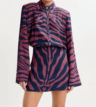 Essentiel Isniper Shirt Mini Dress In Fudge Frappe