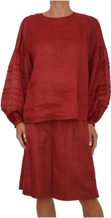 Max Mara Mujer, Blusas y Camisas, Rojo, Talla: XS