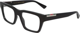Gucci Vierkante montuur bril Gg 1889O - unisex - Brillen - Zwart - 55 MM - Accessoires