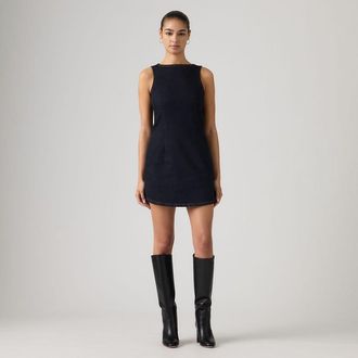 Levi's Korte mouwloze spijkerjurk met ronde hals