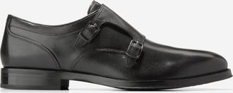 Cole Haan Mens Carnegie Monk Strap Shoes - Black Size 10.5