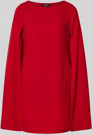 Lauren Ralph Lauren Cocktailkleid mit Rundhalsausschnitt Modell PETRA in Rot, Größe 34