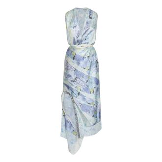 Maison Margiela Floral Drape Wrap Dress - female - Maison Margiela - Wrap Dresses - Multicolor - XS - Dresses