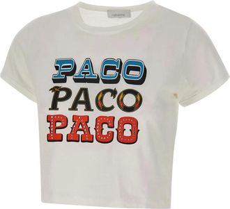 Paco Rabanne Paco T-shirt - female - Rabanne - T-Shirts - White - M - Tops
