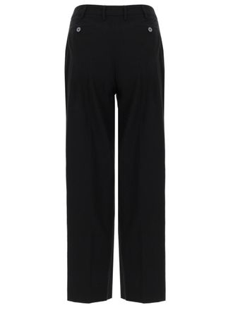 Pantaloni Torino Cotton Regular Fit Trousers - Black