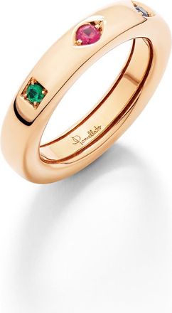 POMELLATO Iconica Extra Slim Ring in Rose Gold/Multi at Nordstrom, Size 6.75