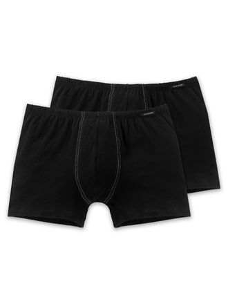 Schiesser Essentials Mens Boxer Shorts with Soft Waistband, Pack of 2