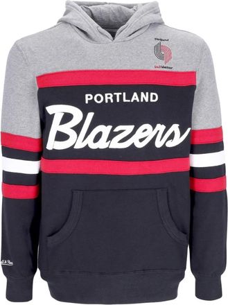Mitchell & Ness NBA Headcoach Hoodie Hardwood Classics - Heren - Hoodies - Zwart - S - Katoen - Hoodies & sweatvesten