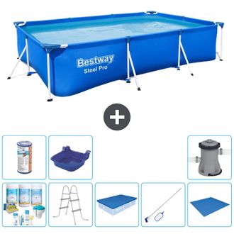Bestway Piscina Bestway Steel Pro Rectangular - 300x201x66 Cm - 7-piezas S21551