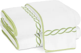 Matouk Classic Chain Wash Cloth in Spring Green at Nordstrom, Size Washcloth