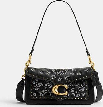 Coach Tabby Shoulder Bag 26 With Bandana Embellishment