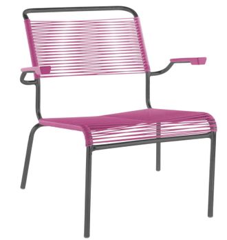 Schubiger M&ouml;bel Spaghetti-Lounger S&auml;ntis mit Armlehnen