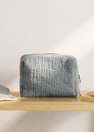 Mango Necessaire bimbo/a garza di cotone grigio - Home - Taglia unica - MANGO HOME