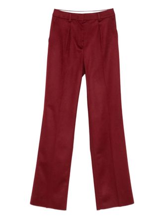 Max Mara pleated trousers - women - Fabric - 44 - Red