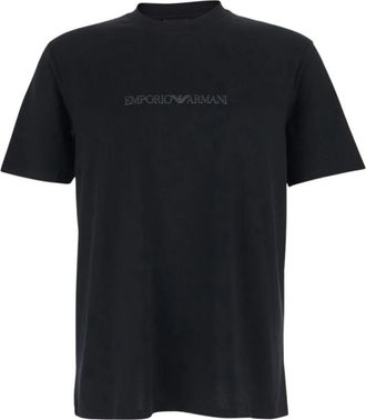 Emporio Armani T-shirts en polos - Heren - T-shirts - Zwart - 3XL - Katoen - Tops
