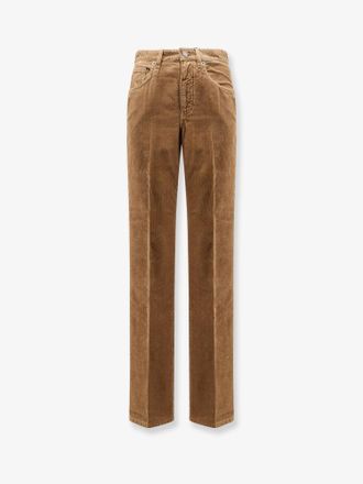 Saint Laurent Pantaloni Clyde in velluto a coste - SAINT LAURENT - gender_Woman