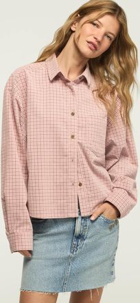 Lucky Brand Womens Cropped Corduroy Shirt