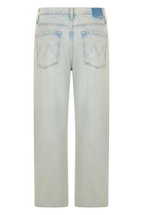 Mother Straight-Leg Light Blue Cotton Jeans - Blue