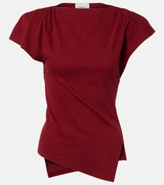 Isabel Marant Sebani asymmetric cotton T-shirt