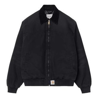 Carhartt Work in Progress OG Santa Fe Jacket - Heren - Bomber jackets - Zwart - S - Katoen - Jassen