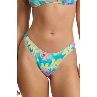 Billabong Pipe Dreams Hike Bikini Bottoms in Bright Marine at Nordstrom, Size X-Small