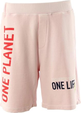 Dsquared2 Smiley Shorts - Heren - Korte Broeken - Roze - M - Katoen - Korte Broeken