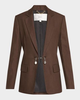 A.L.C. Mel Chain-Embellished Jacket