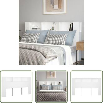 vidaXL vidaXL Testiera da letto - Testiera con Scomparti Bianca 180x18,5x104,5 cm