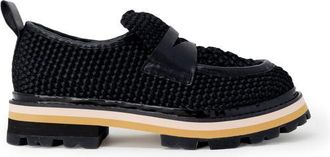 Ash Black Leather Platform Womens Pumps