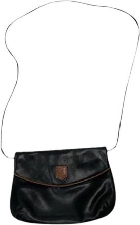 Celine Pre-owned Cross Body Bags, female, Black, Size: ONE SIZE Pre-owned Leather Cross Body Bag