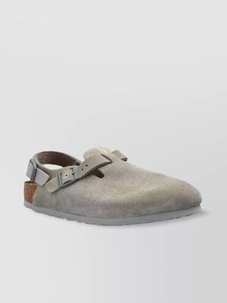 Birkenstock heeled sandals open back