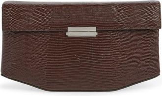 Toteme Clip Lizard Embossed Leather Bag in Brown at Nordstrom