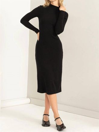 HYFVE Double Zero Chic Darling Midi Dress In Black