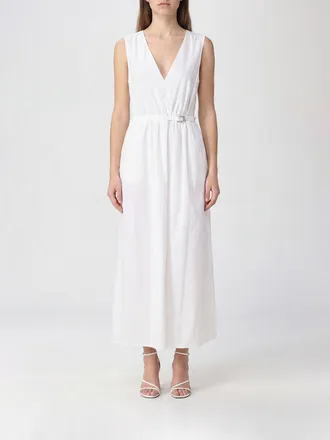 Patrizia Pepe Abito midi in popeline di cotone stretch