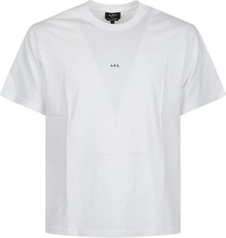 A.P.C. Boxy Micro Logo Gots T-Shirt - Heren - T-shirts - Wit - M - Tops