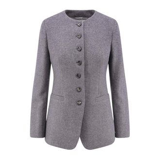Max Mara Mxmfalla Blazer - Jackets - Mujer - Gris - XS