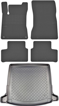 OEM Juego De Alfombrillas De Goma Para Coche Y Maletero Para Mercedes Cla Ii X118 Kombi Desde Septiembre De 2019
