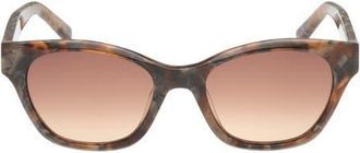 Abercrombie & Fitch 50mm Cat Eye Sunglasses in Dark Havana /Brown Beige at Nordstrom