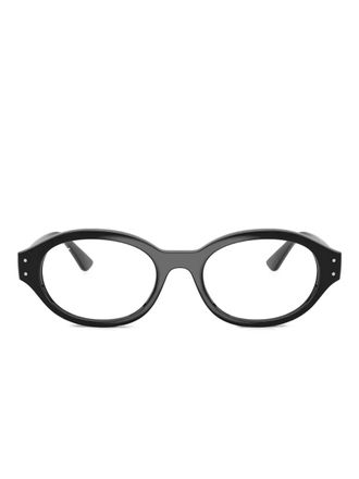 Ray-Ban oval-frame glasses - Black