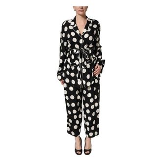 Dolce & Gabbana Pajama Top and Trousers - female - Dolce & Gabbana - Pyjamas - Black - 3XL - Nightwear & Lounge