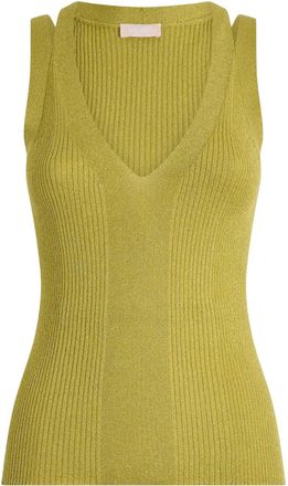 Liu Jo lurex knitted top - women - Polyester/Metallized Polyester/Viscose - S - Green