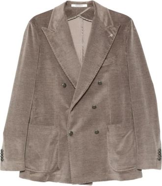 Tagliatore Montecarlo Blazer - Heren - Blazers - Grijs - M - Katoen - Jassen