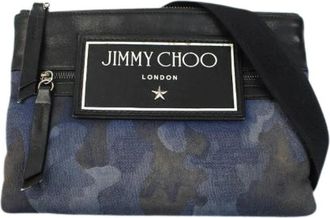 Jimmy Choo London Pre-owned Kimi Denim Schoudertas - Heren - Vintage Schoudertas - Blauw - ONE Size - Denim - Vintage