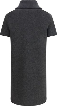 Gucci Cotton Zip Collar Tunic Dress - Gray