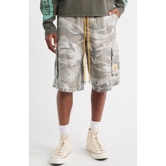 Diet Starts Monday Camo Cargo Shorts in Grey at Nordstrom, Size X-Large