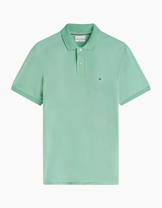 Tommy Hilfiger Mens Tommy Hilfiger Liquid Cotton Reg Polo L1A Cut Grass - Green - Size: 42