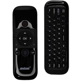 Trade Shop Trade Shop - Control Remoto Control Remoto Teclado Inal&aacute;mbrico Mouse De Aire Q-a259 Para Caja De Tv Inteligente
